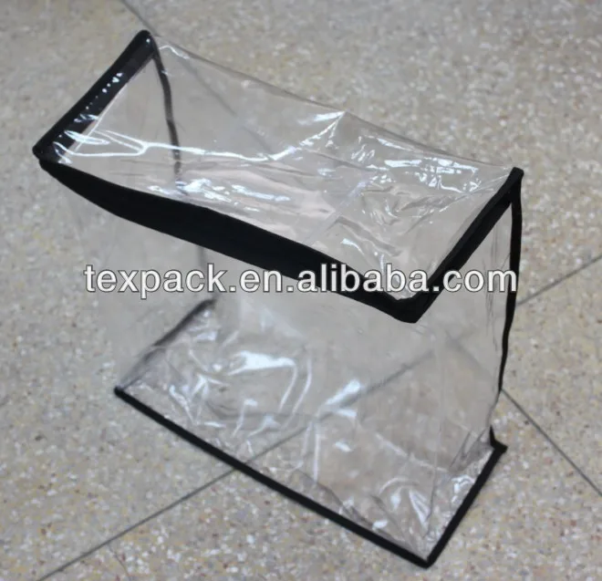 h shape patch handle or rope handle clear pvc plastic quilt bag