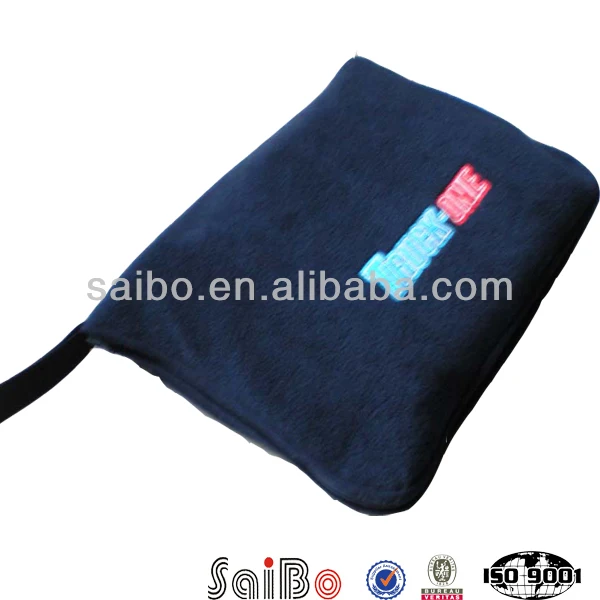 fleece blanket in pouch