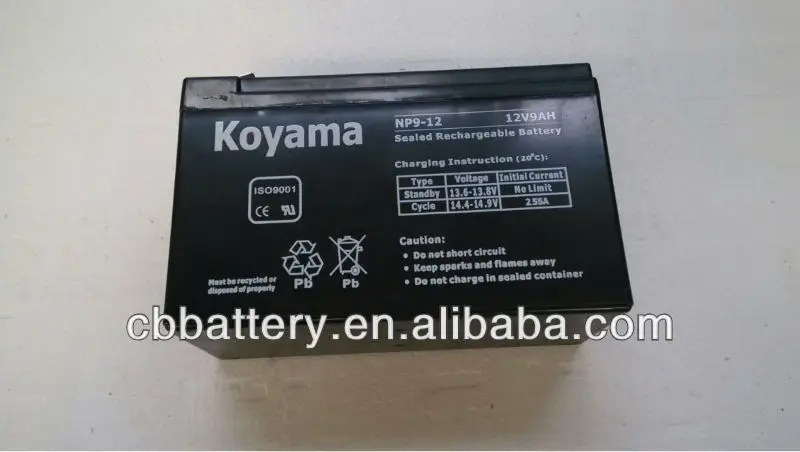 12V9Ah Rechargeable Lead Acid Battery