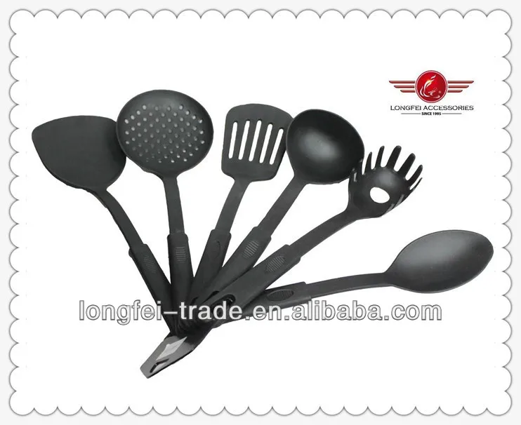 6 pcs japanese kitchen utensils set nylon cooking