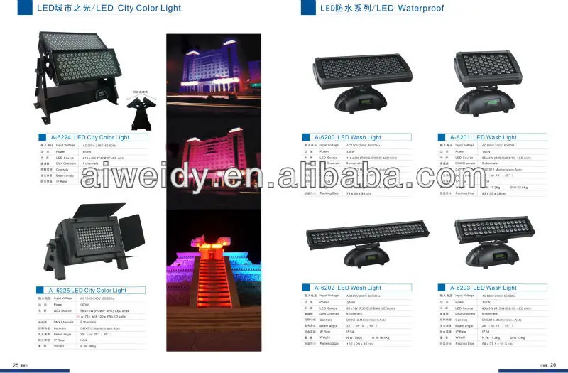 Professional stage lighting color change light led city color light for sale