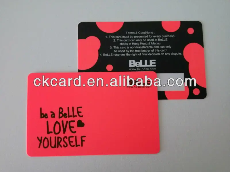 frosted surface printing blank hotel key cards pvc card