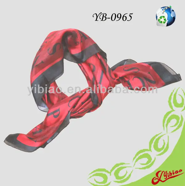 2016 Printing Square Satin Georgette Scarf For France