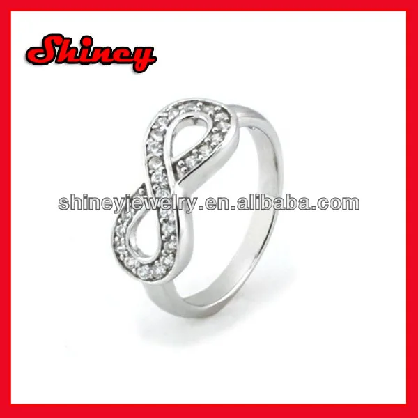 various color cz and plating Pure Sterling Silver CZ x Criss Cross Long Ring