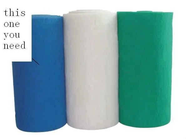 white blue green filter sponge(roll)