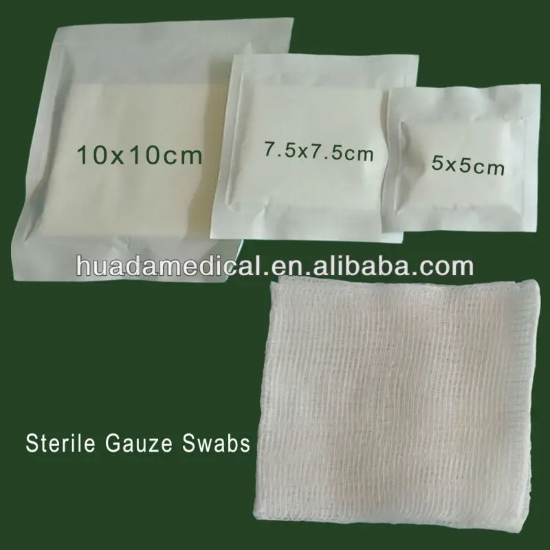 CE,FDA,ISO13485 Approved Medical X-ray Detectable Cotton Gauze Swab/Sponge