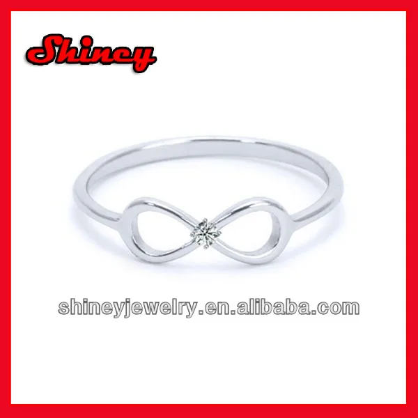 various color cz and plating Pure Sterling Silver CZ x Criss Cross Long Ring