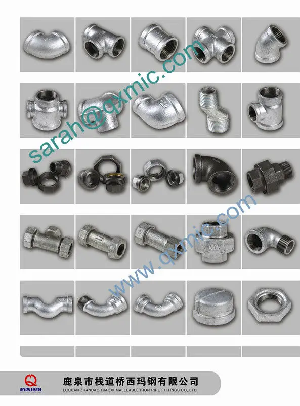 high quality NPT threaded malleable iron gas pipe fitting conical union male and female