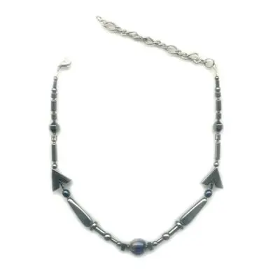 Magnetic woven friendship hematite bracelet