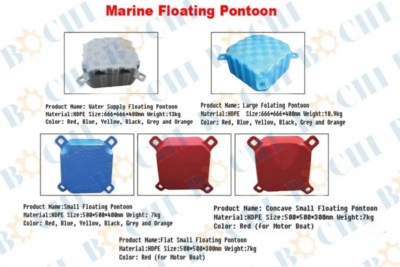 HDPE Floating Dock Boat Polethylene Plastic Modular Pontoons for Floating House