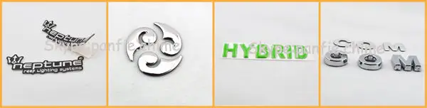 2014 high quality self adhesive electroforming metal sticker