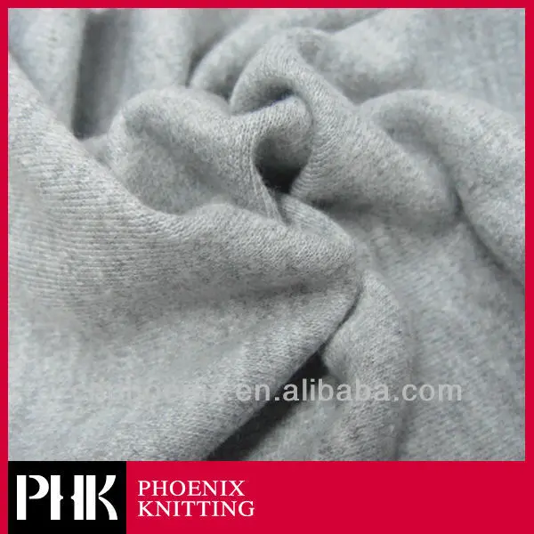 grey marl double-faced fabric