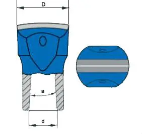 Chisel bits for rock drilling