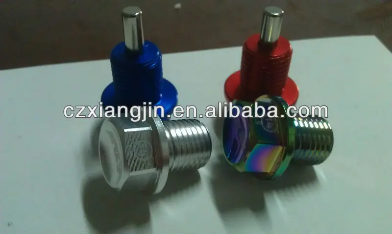 auto cnc aluminum oil drain plug for oil sump