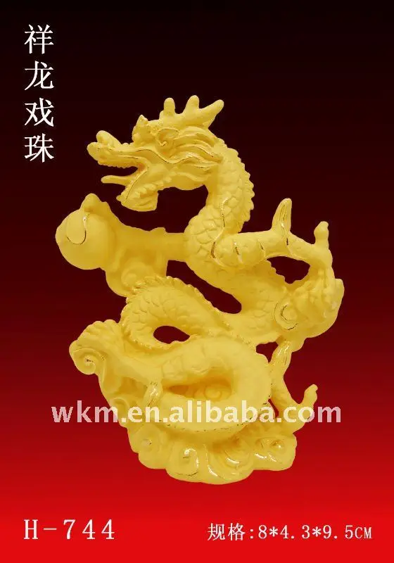 golden dragon 24k gold plated new year gift