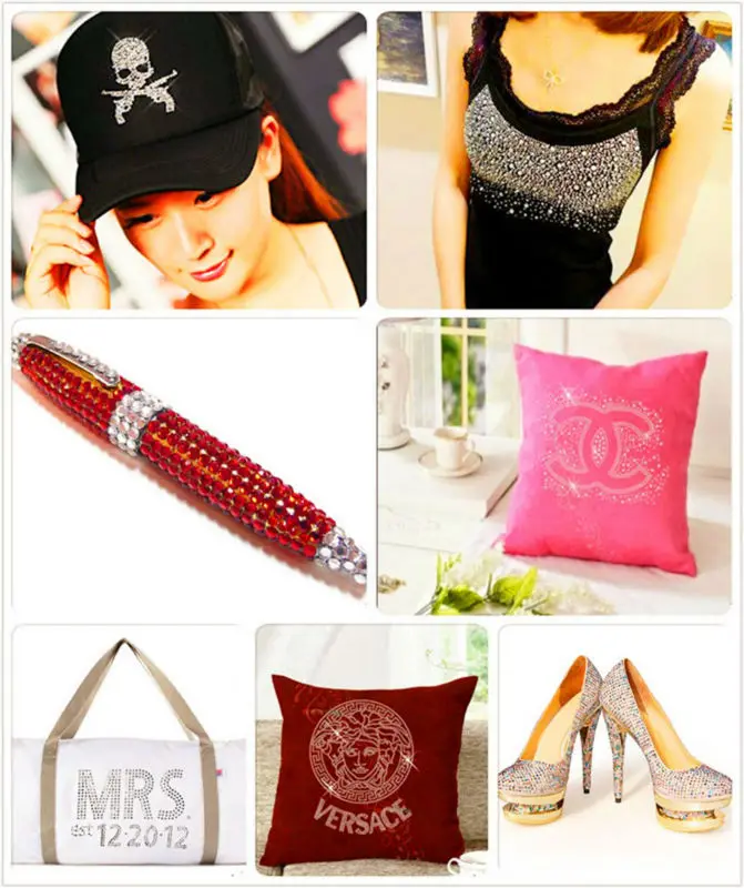 Dance cheer rhinestone studded heat transfers