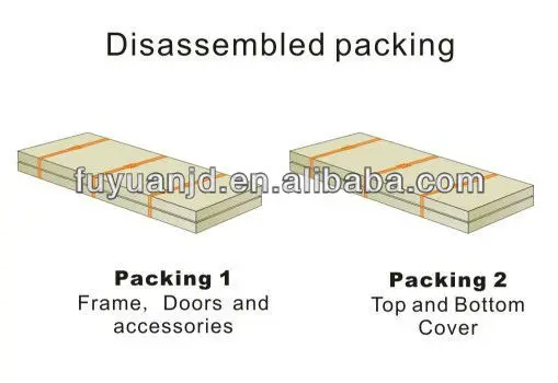 Double section cabinet FY-DWHH modern white wall cabinet