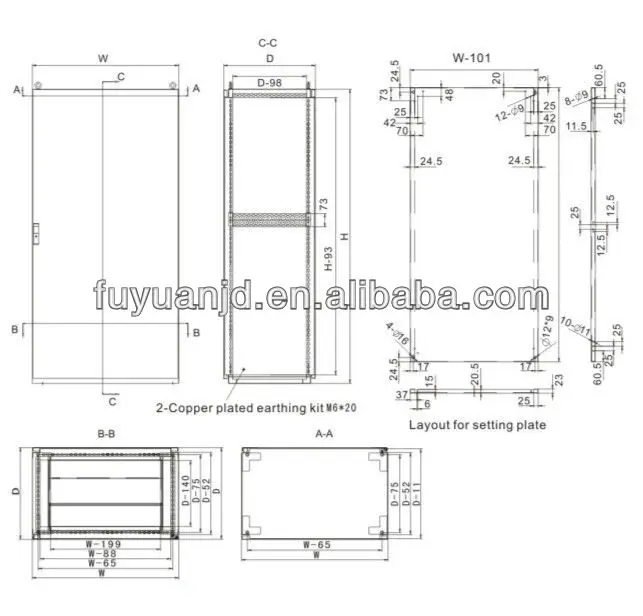 FY-PS industial control/telecom cabinet