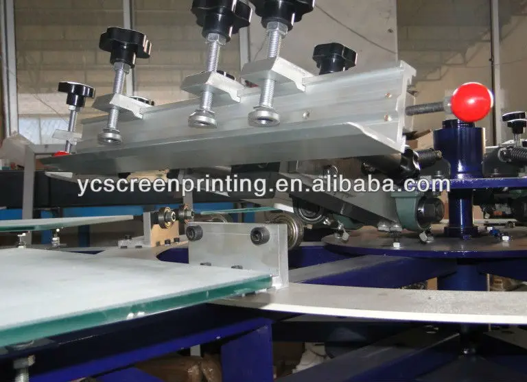 6 color manual precision screen printing machine