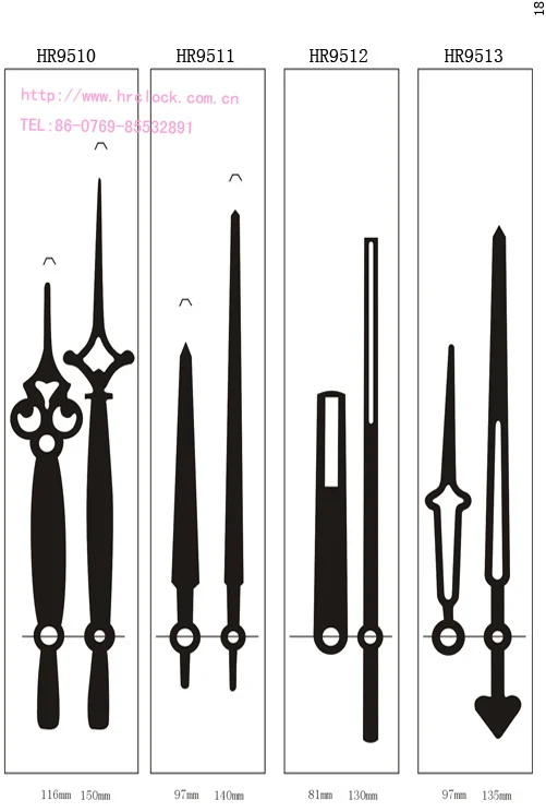 Wall Clock Hands Clock Arrow Clock Pointer Arm fingers design of