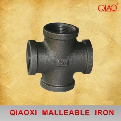 3/4"ANS thread cross banded equal 90 degree malleable iron fitting