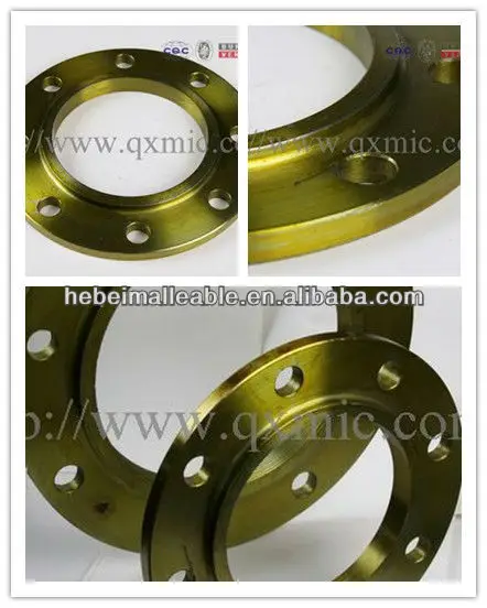 QIAO npt 1/2"malleable iron threaded flange with four holes