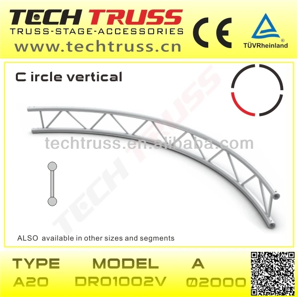 Flat circle truss