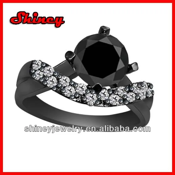 various color cz and plating Pure Sterling Silver CZ x Criss Cross Long Ring