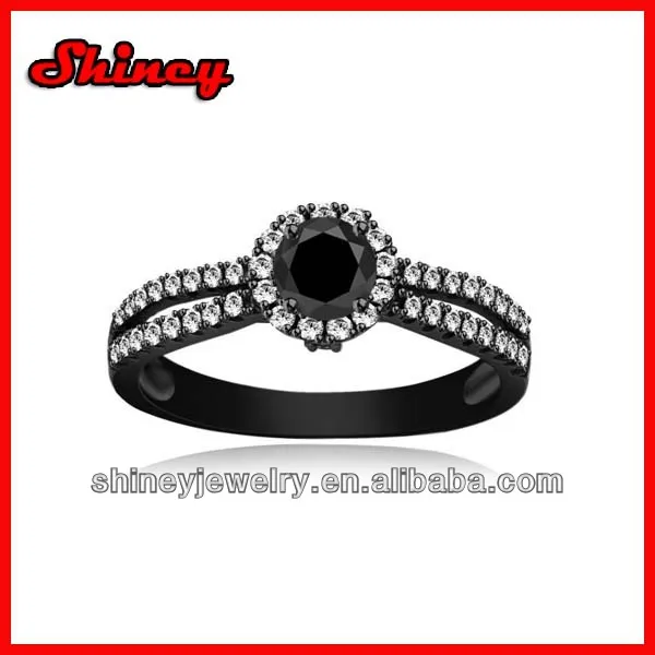 various color cz and plating Pure Sterling Silver CZ x Criss Cross Long Ring