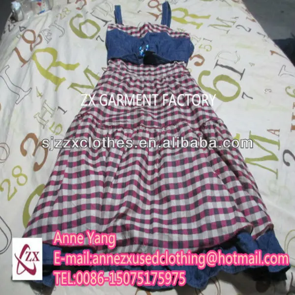 secondhand clothes lady fashion silk dress