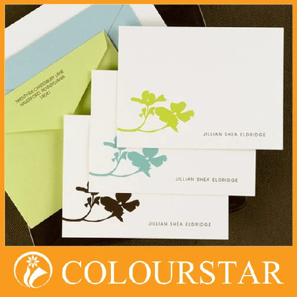 wholesale and hot selling colorful greeting cards