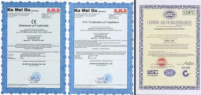 CE & FCC & ISO