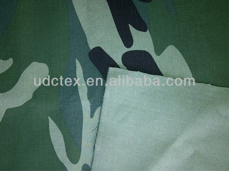 Poly Cotton (TC, CVC) RIPSTOP Camouflage Fabric