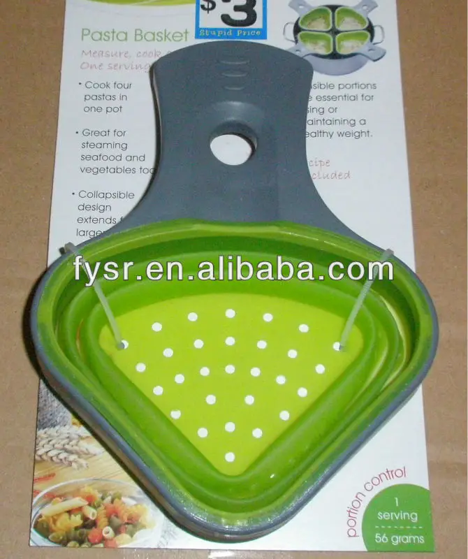 heat resistant silicone pasta basket