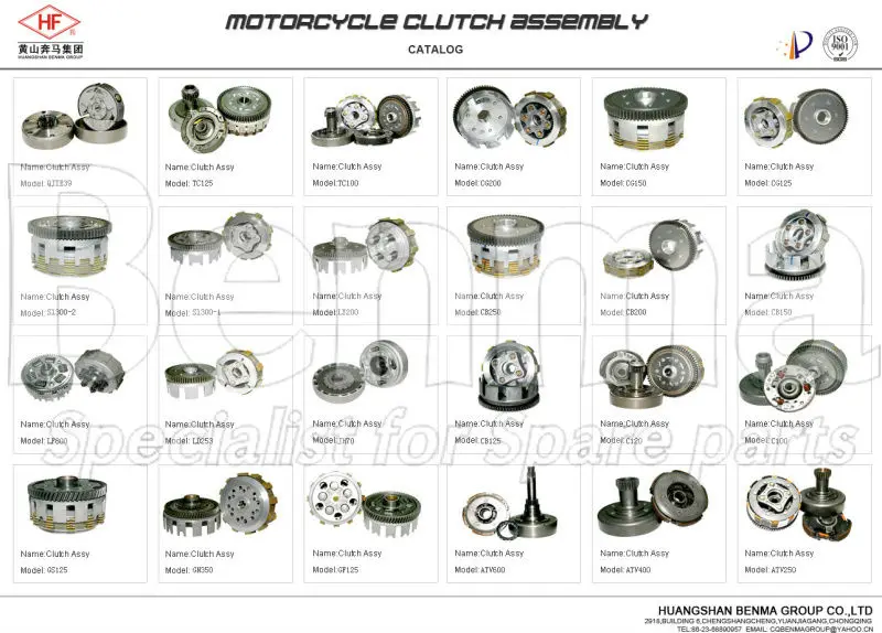 CG150 clutch housing cover assembly clutch plate assy 150cc clutch kit