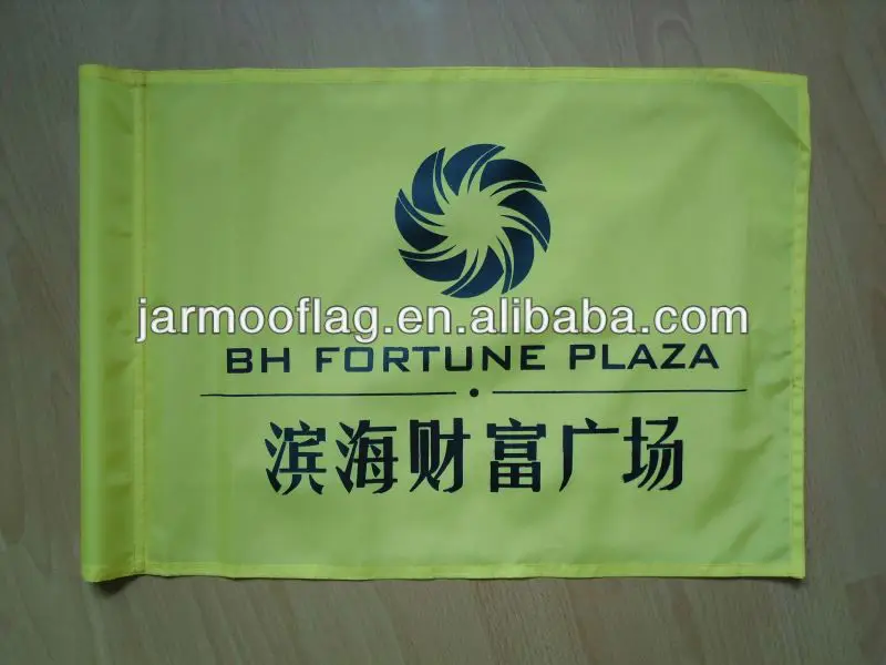 custom mini golf flags with eyelets