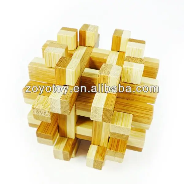 3d funny bamboo children puzzle toy