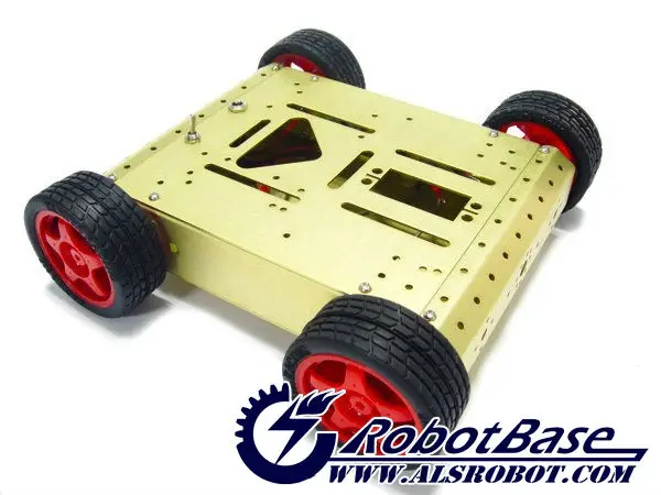 4WD Aluminum Mobile Robot Car RB-13K007