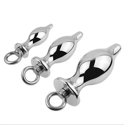 Steel Bdsm Male Female Sex Anal Butt Plugs With Chain Buy Simulation