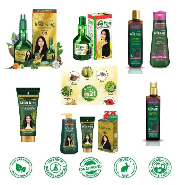 Kesh King Hair Oil Conditioner Shampoo Hair Growth Ayurveda Onion Hair