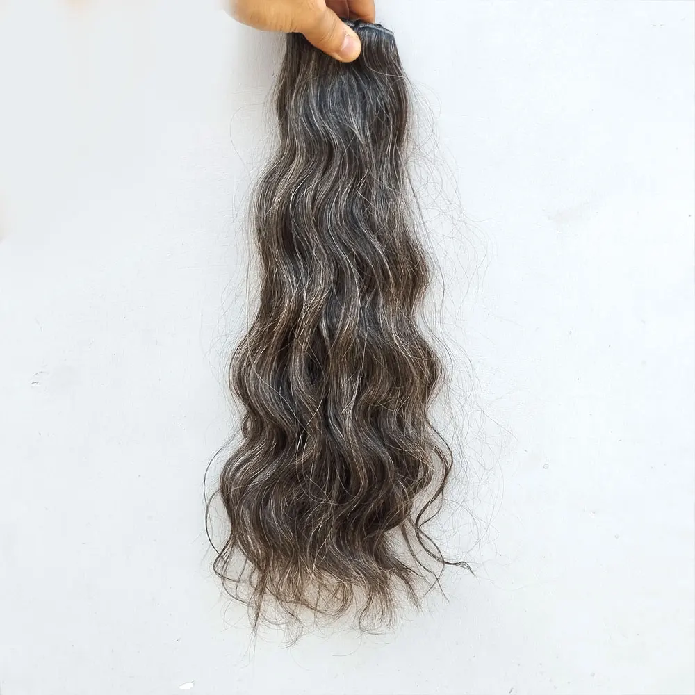 100 Raw Virgin Natural Gray Hair Single Donor Unprocessed Cuticles