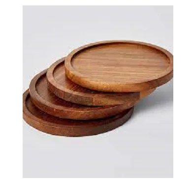 Timber Thunder And Wholesale Custom Factory Acacia Wood Coaster Walnut