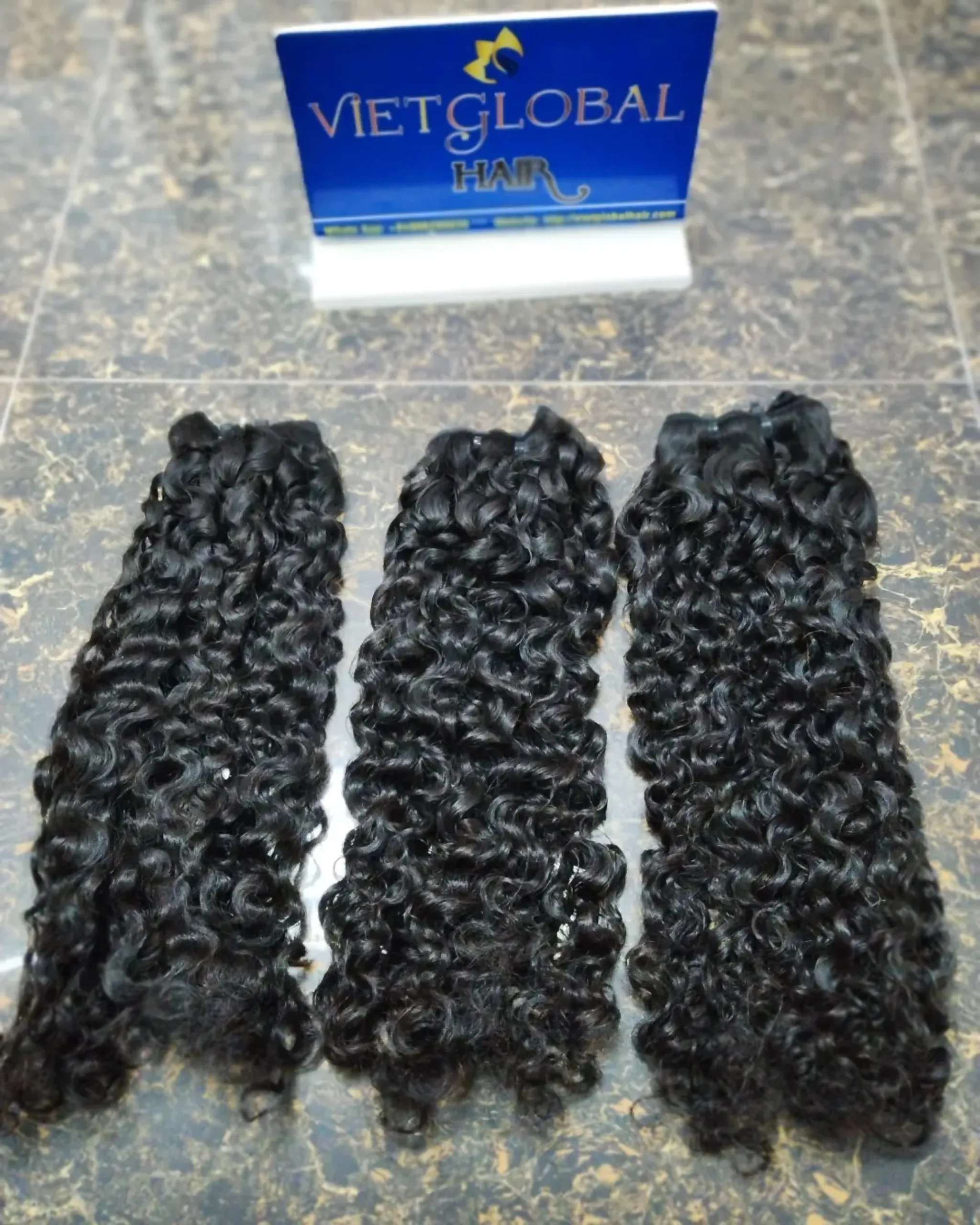 Vietglobal Hair Raw Vietnamese Burmese Curly Weft Hair Unprocessed