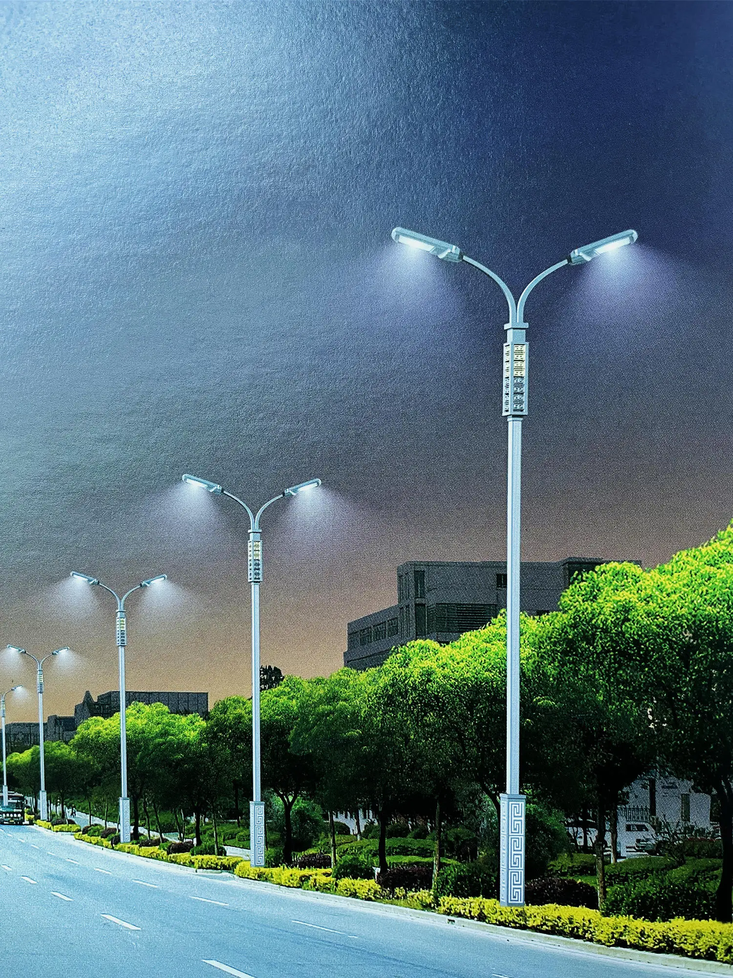 Customized Street Lights M M M M Hot Dip Galvanized Street Lamp