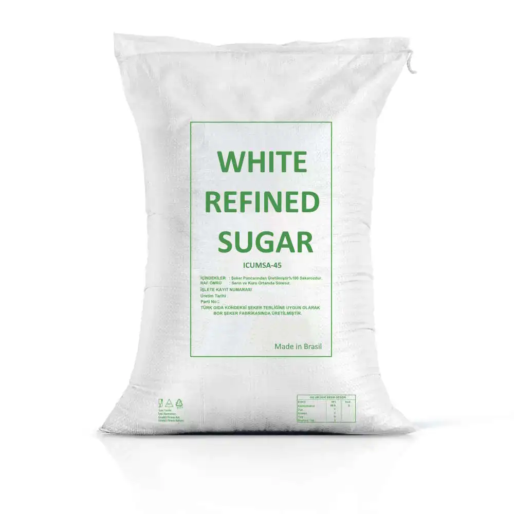 White Granulated Sugar Refined Sugar Icumsa 45 White Brazilian Buy