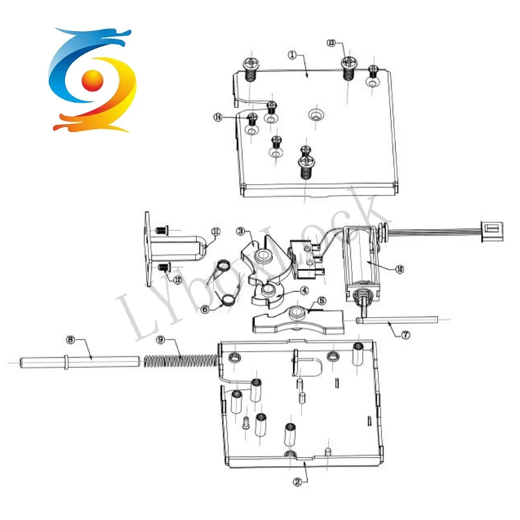 Customized Automatic Smart Parcel Locker Lock Electrical Control For