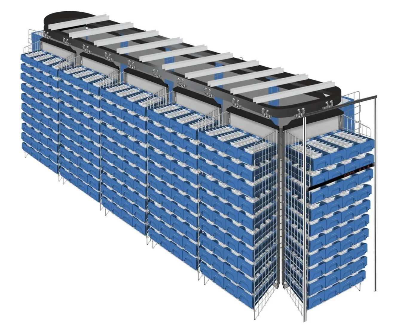 18 New Surplus Double Stacked Kardex Remstar Horizontal Carousels At