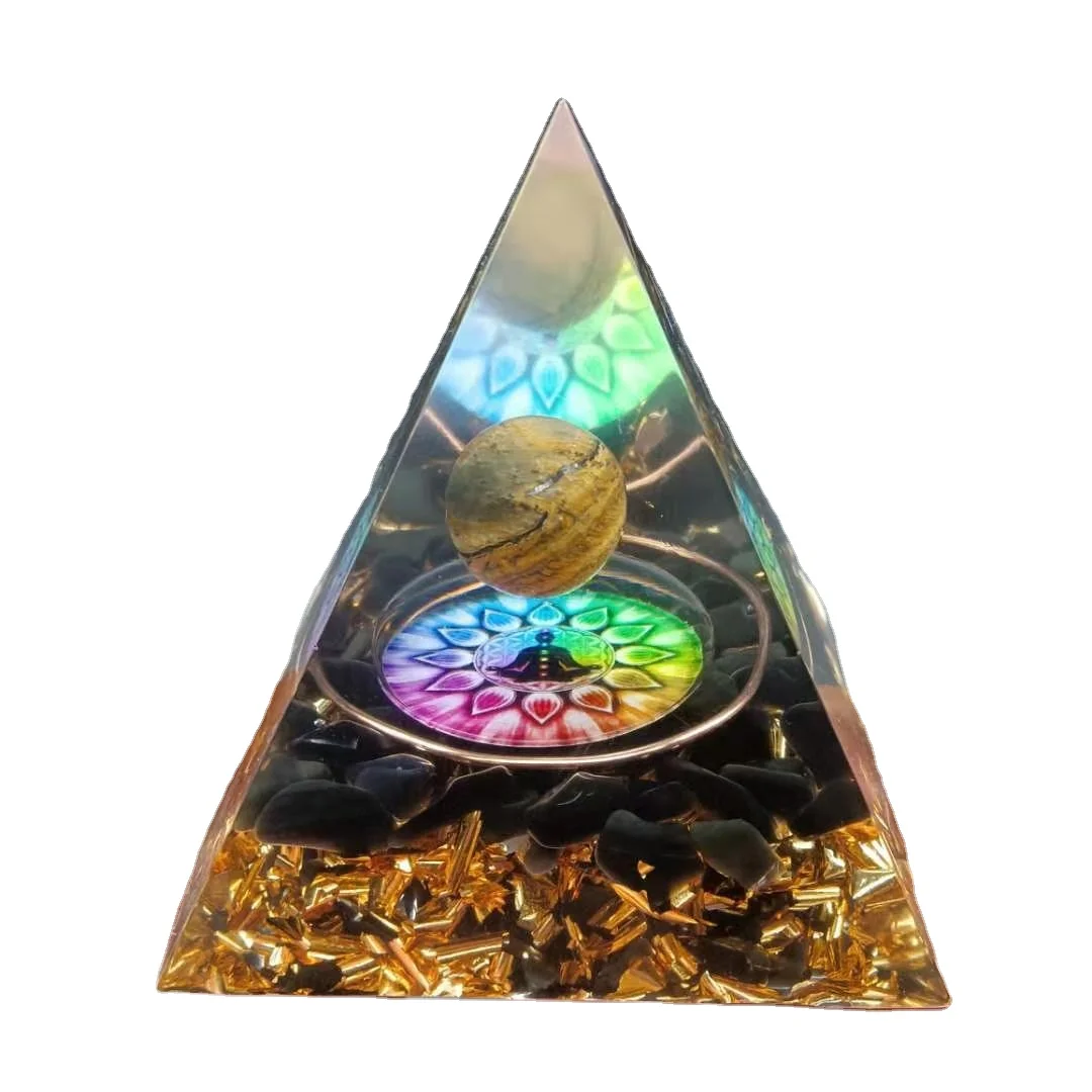 Orgone Chakra Pyramid Seven Chakra Orgone Pyramid Orgonite Pyramid For