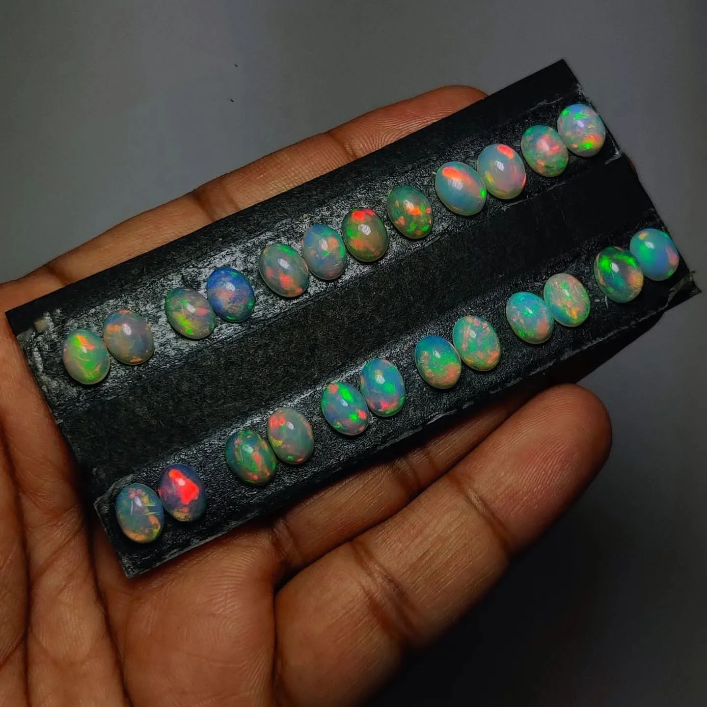 Natural Ethiopian Opal Gemstone Pair Ethiopian Gemstone Pair At