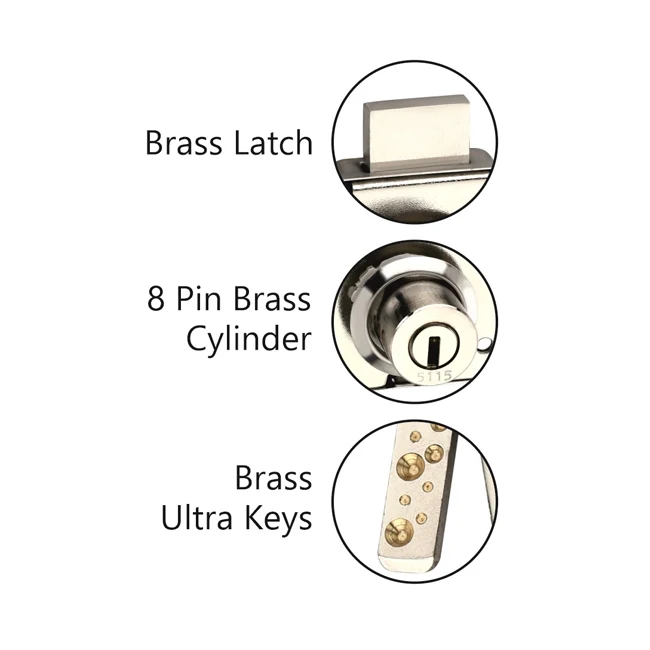 Chitra Drawer Lock Zinc Alloy Housing And Cylinder 23mm Cabinet Lock